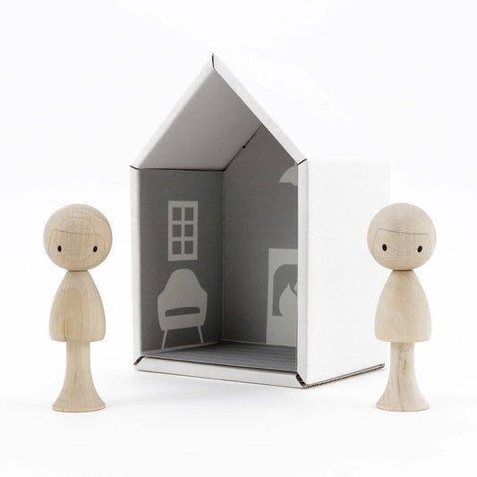 دميه خشبيه قابلة للتلوين للأولاد