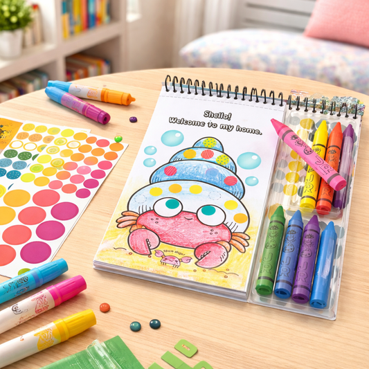 كتاب تلوين حيوانات المحيط