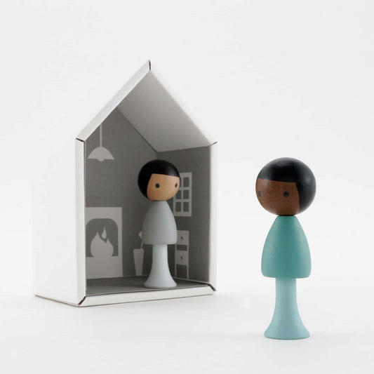 دمية خشبية مغناطيسية سام و جاستن