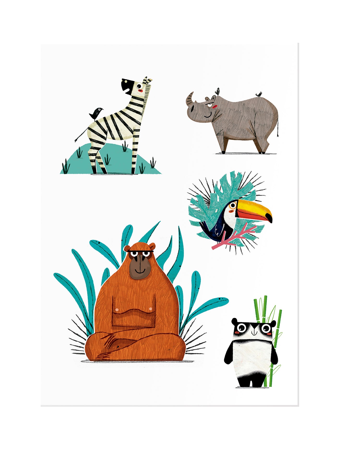 وشم للاطفال حيوانات - أدغال