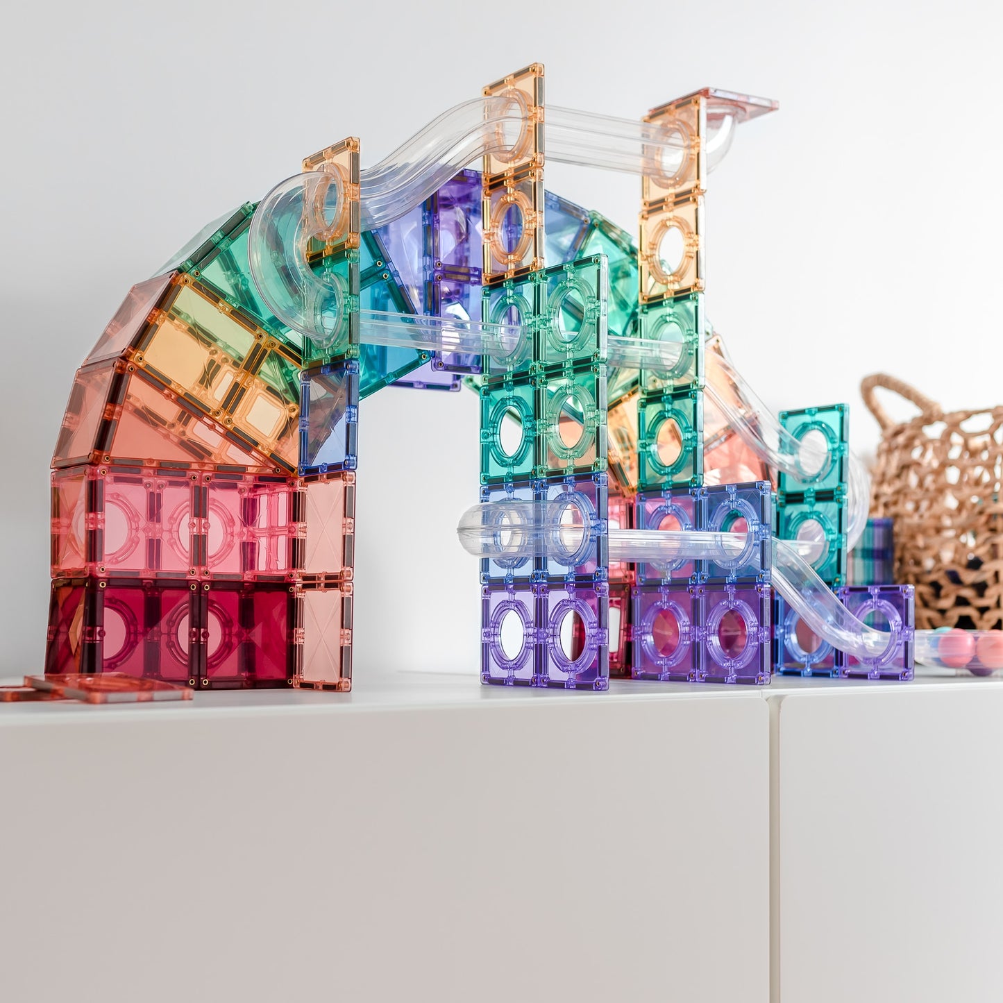 كونيتكس 106 قطعة مجموعة ممر الكرة فاتح الألوان