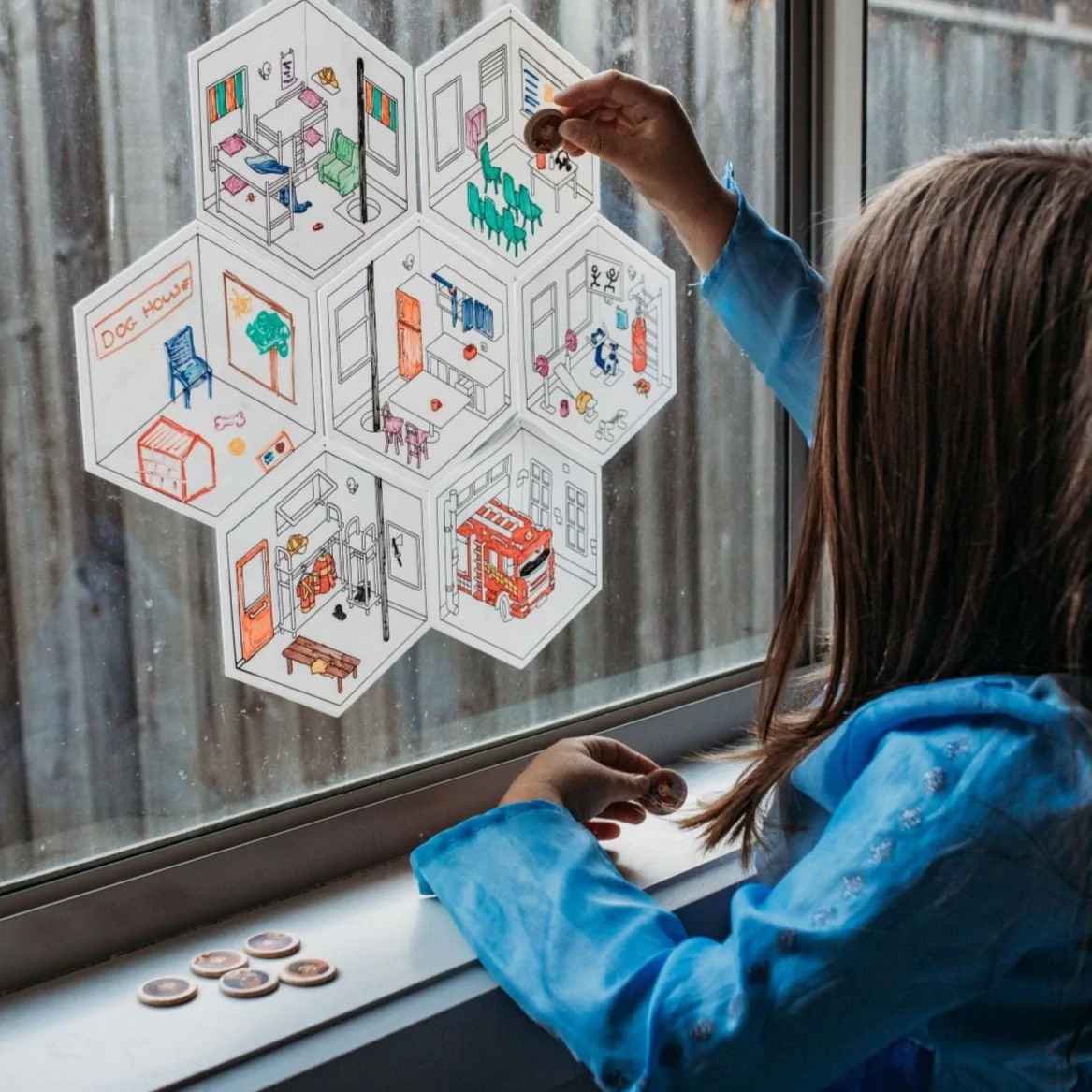 لعبة تلوين قصة مركز المطافئ