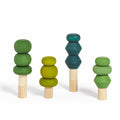 Wooden building toy for kids – Summer stacking trees