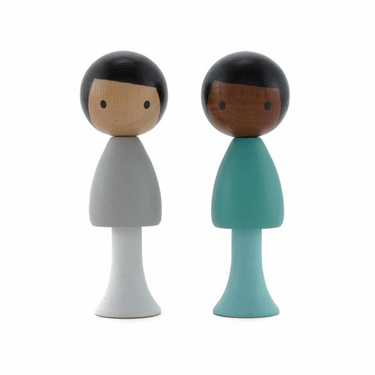 دمية خشبية مغناطيسية سام و جاستن