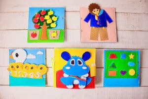 Hungry Hippo Busy Book - كتاب تفاعلي قماشي للأطفال