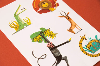 وشم للاطفال حيوانات - أدغال