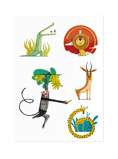 وشم للاطفال حيوانات - أدغال