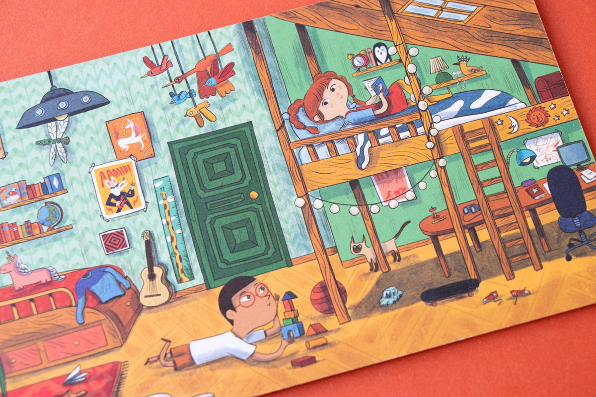 A concentration and observation game for children - Where are my socks?