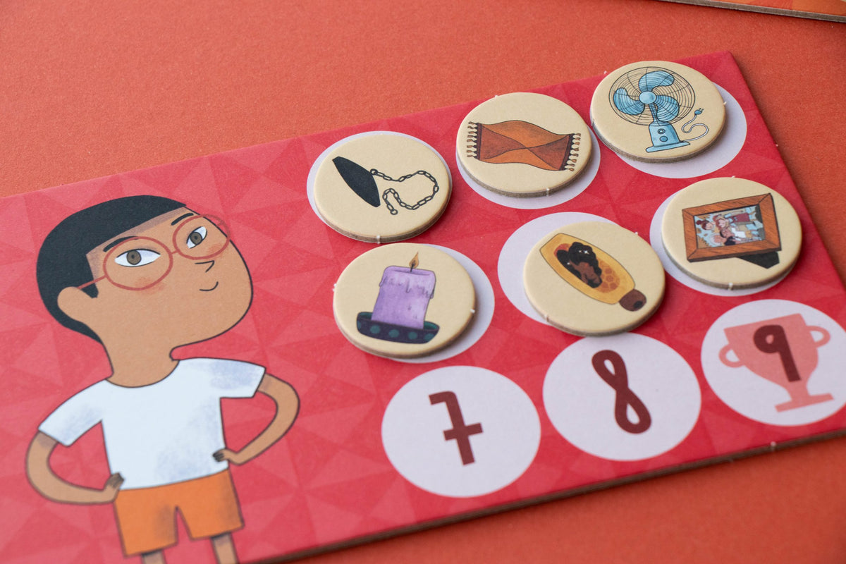A concentration and observation game for children - Where are my socks?