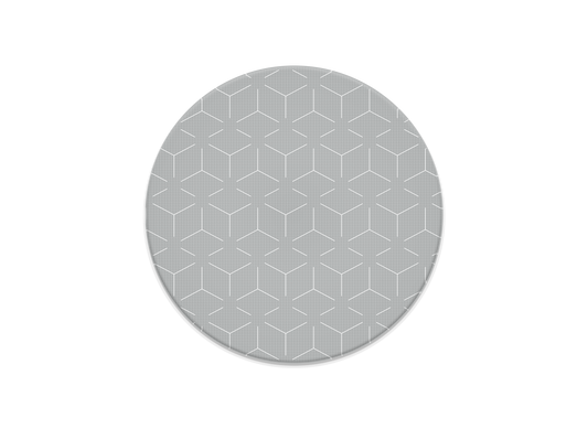 سجادتنا الخاصة الخضراء المستديرة (رمادي / اخضر)