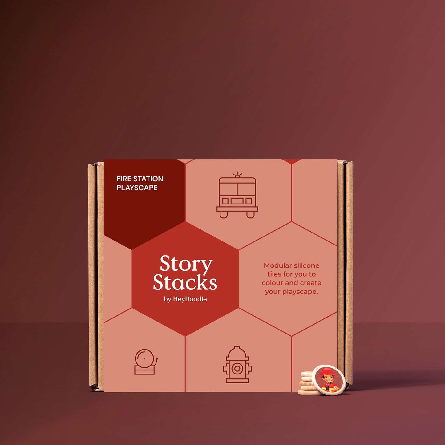 لعبة تلوين قصة مركز المطافئ