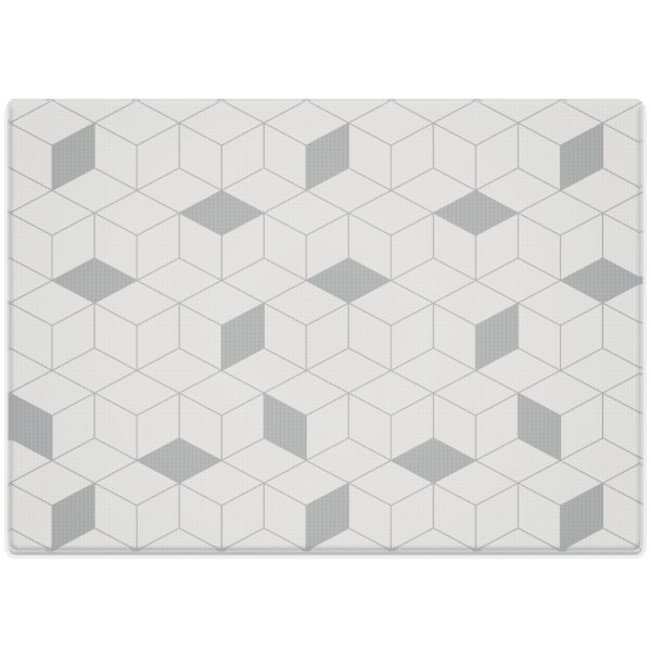 سجادة المتاهة رمادية الكبيرة (رمادي داكن  رمادي فاتح)