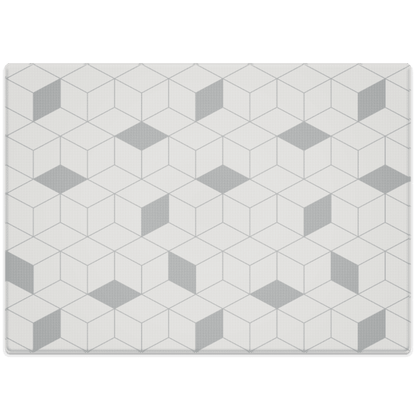 سجادة المتاهة رمادية الكبيرة (رمادي داكن  رمادي فاتح)