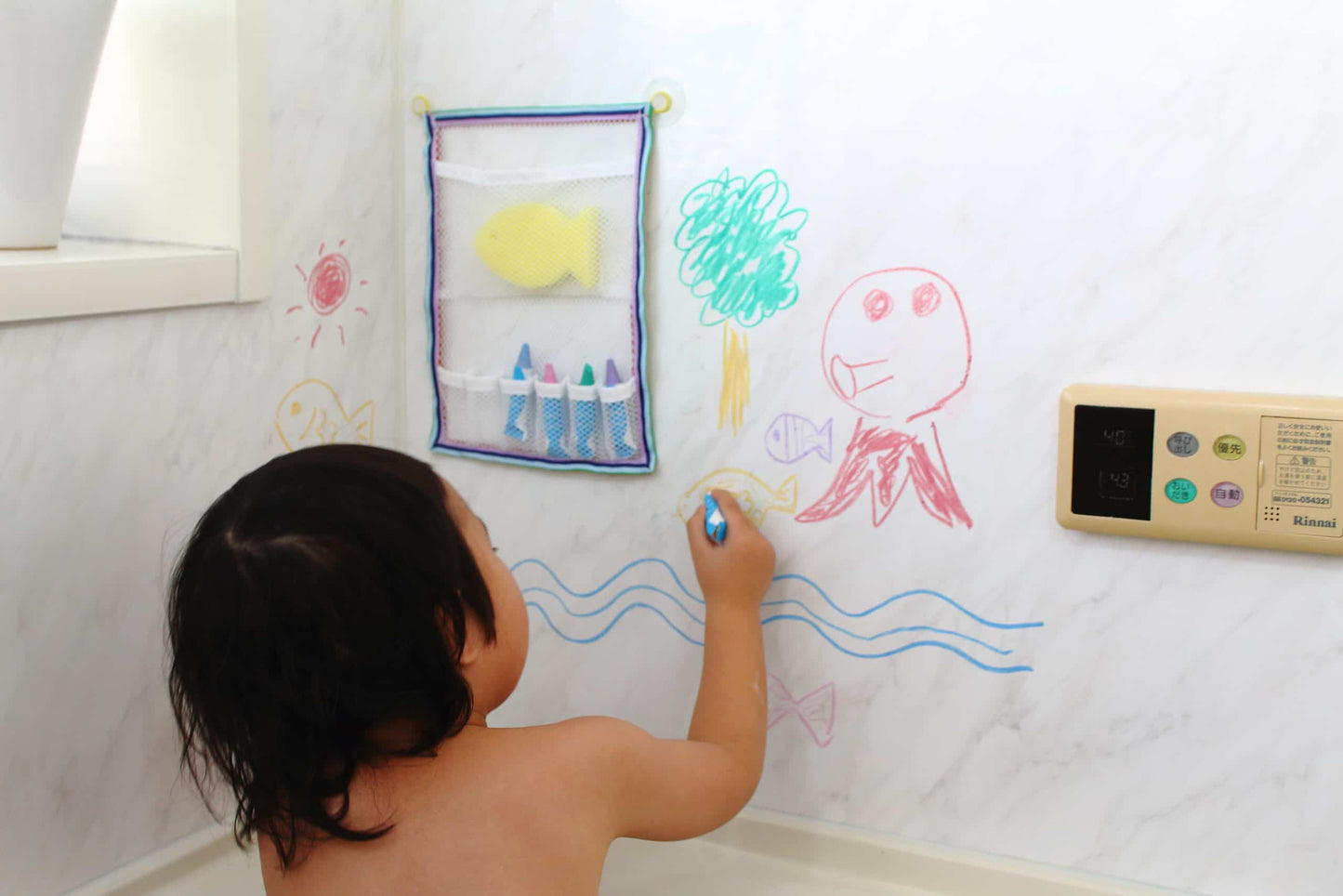 كتباس 3 اقلام تلوين للصغار قابلة للغسل ( اصفر )