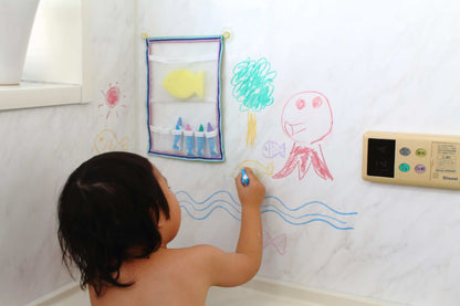 كتباس 3 اقلام تلوين للصغار قابلة للغسل ( اصفر )