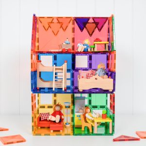 لعبة مكعبات بناء بسيطة للاطفال 62 قطعة